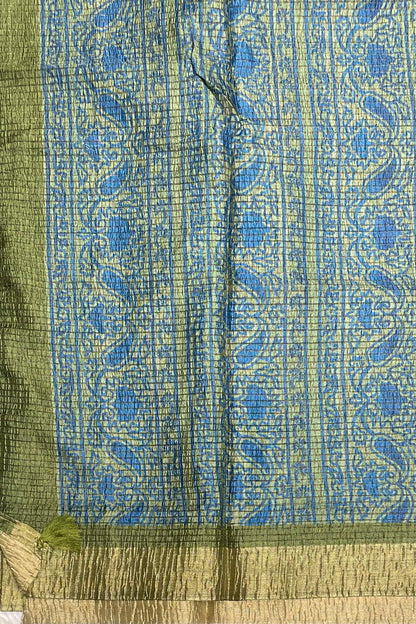 Crush Silk| Peacock Blue  |MBCS04