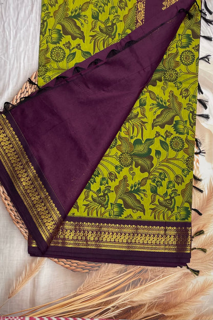 Kalmkari Print Kalyani Cotton | KCKA05