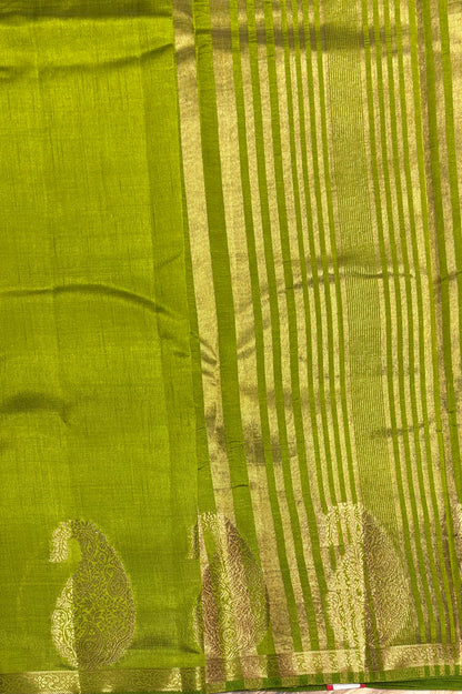 Raw Silk  | MBRS03 | PARROT GREEN