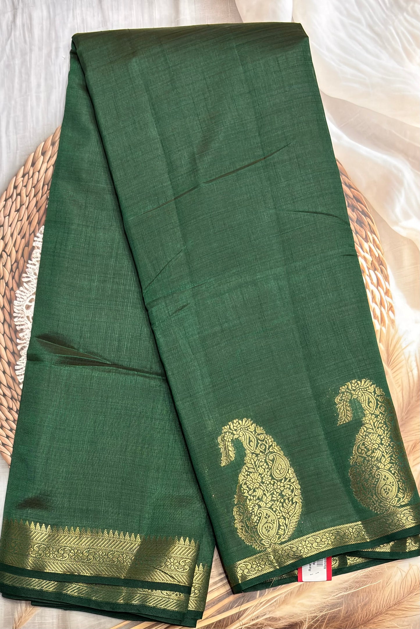 Raw Silk  |MBRS08| BOT GREEN