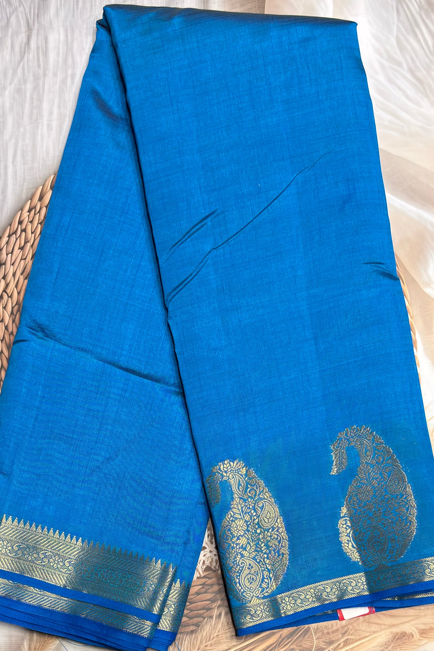 Raw Silk  | MBRS10 | ANANDHA BLUE