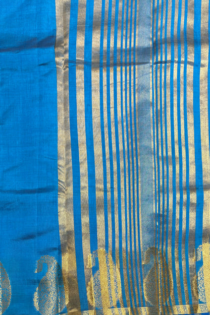 Raw Silk  | MBRS10 | ANANDHA BLUE