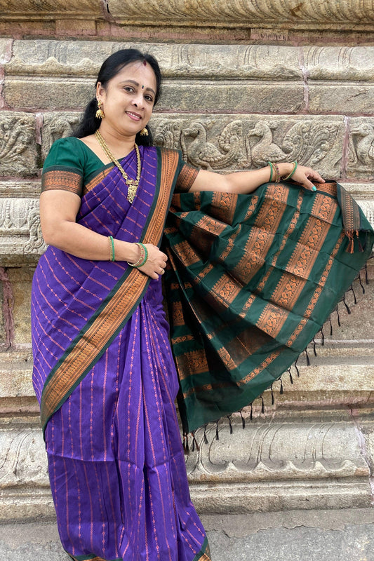 Vaira Oosi Kalyani Cotton | KVVG01 - Manju Boutique