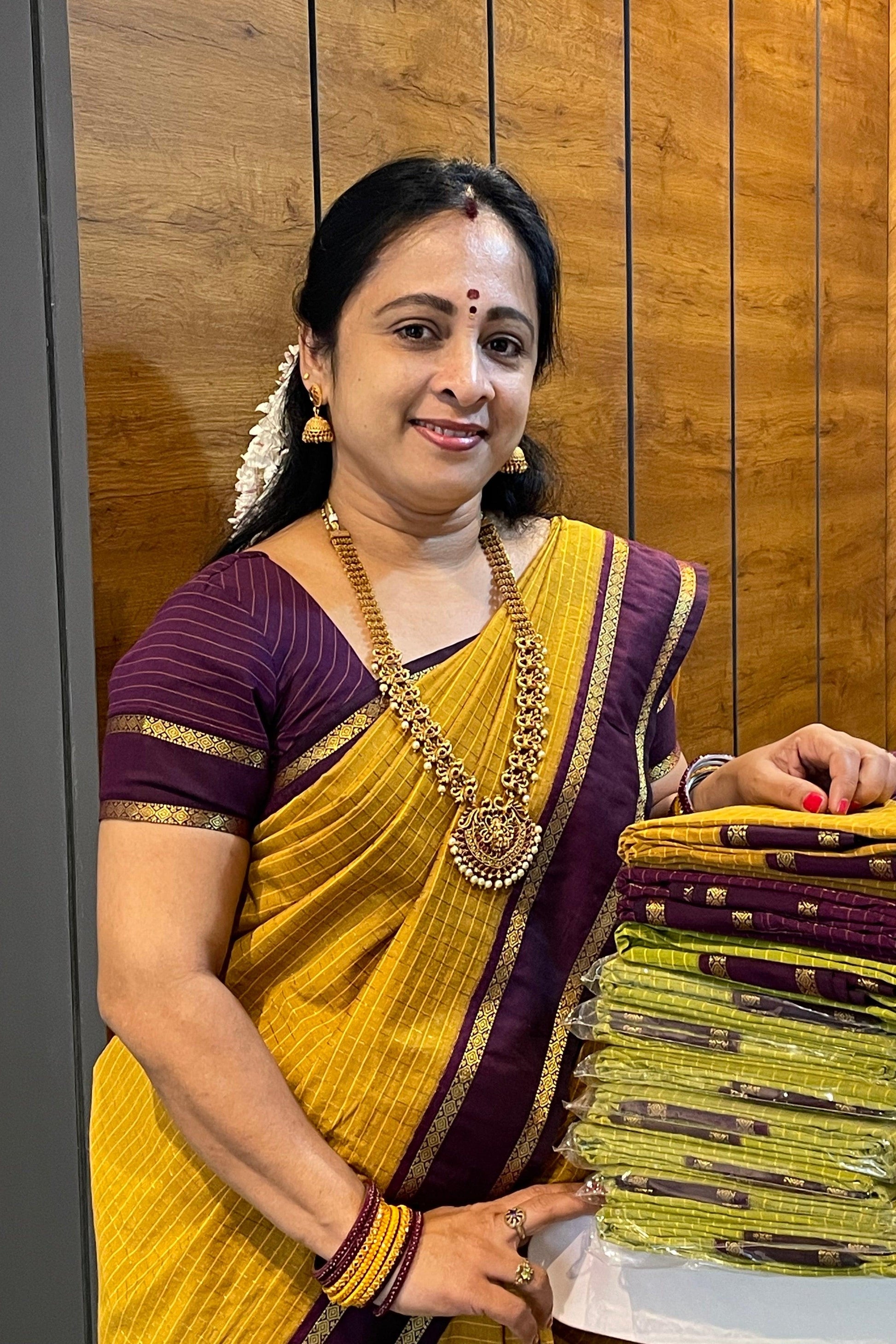 Kalyani Cotton Checks Retta Petta |KCRP01 - Manju Boutique