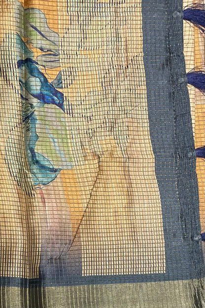 Kota Tussar Silk |Golden Mustard|MBKT04
