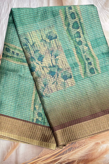 Kota Tussar Silk |Rama Green|MBKT05