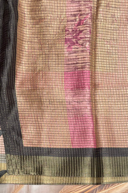 Kota Tussar Silk |Lotus Pink |MBKT01