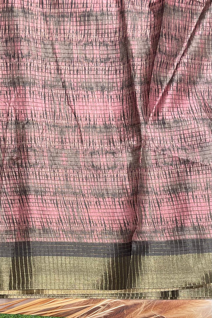 Kota Tussar Silk |Lotus Pink |MBKT01
