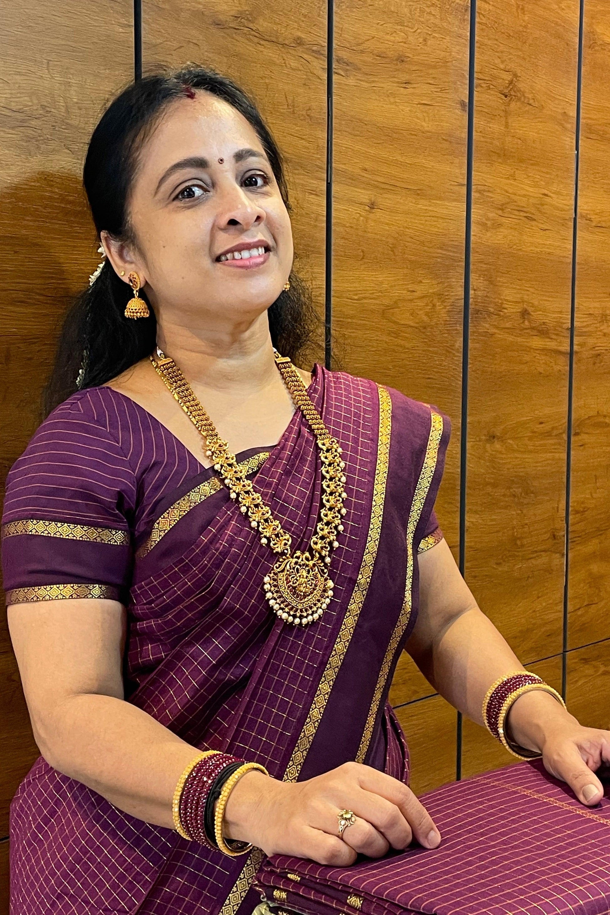 Kalyani Cotton Checks Retta Petta |KCRP03 - Manju Boutique