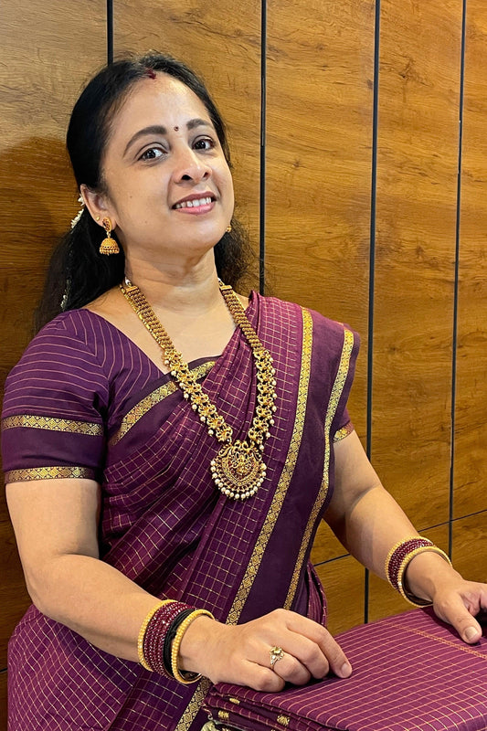 Kalyani Cotton Checks Retta Petta |KCRP03 - Manju Boutique