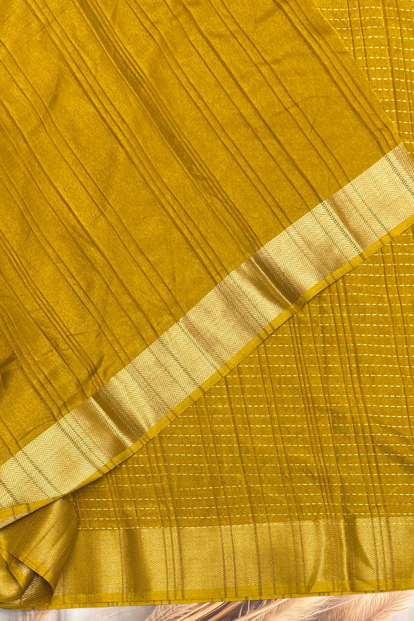 Premium Kotha Silk | Golden Mustard | KM06