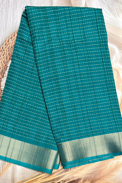 Premium Kotha Silk | Rama Blue | KB05