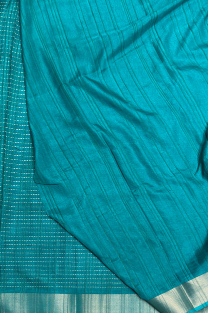 Premium Kotha Silk | Rama Blue | KB05