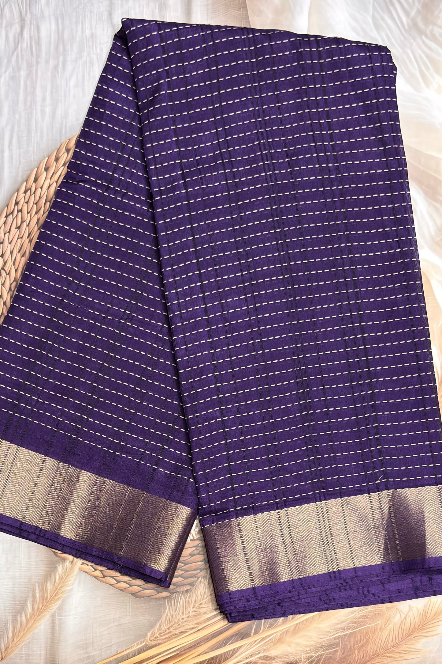 Premium Kotha Silk |Violet| KV08