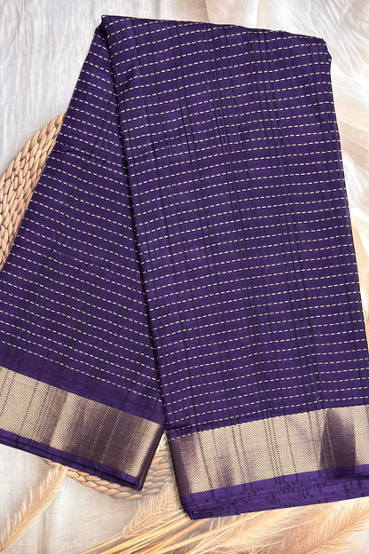Premium Kotha Silk |Violet| KV08