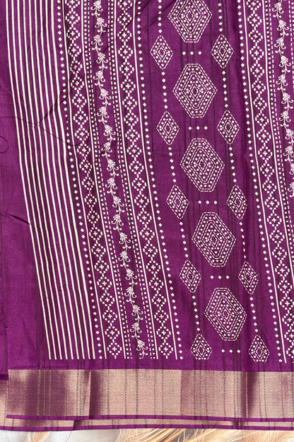 Premium Kotha Silk | Wine | KW03