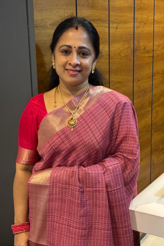 Premium Kotha Silk | Onion | KO04