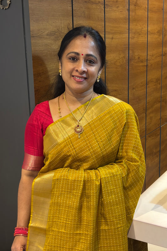 Premium Kotha Silk | Golden Mustard | KM06