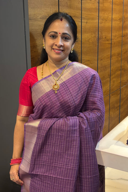 Premium Kotha Silk | Lavender| KL07