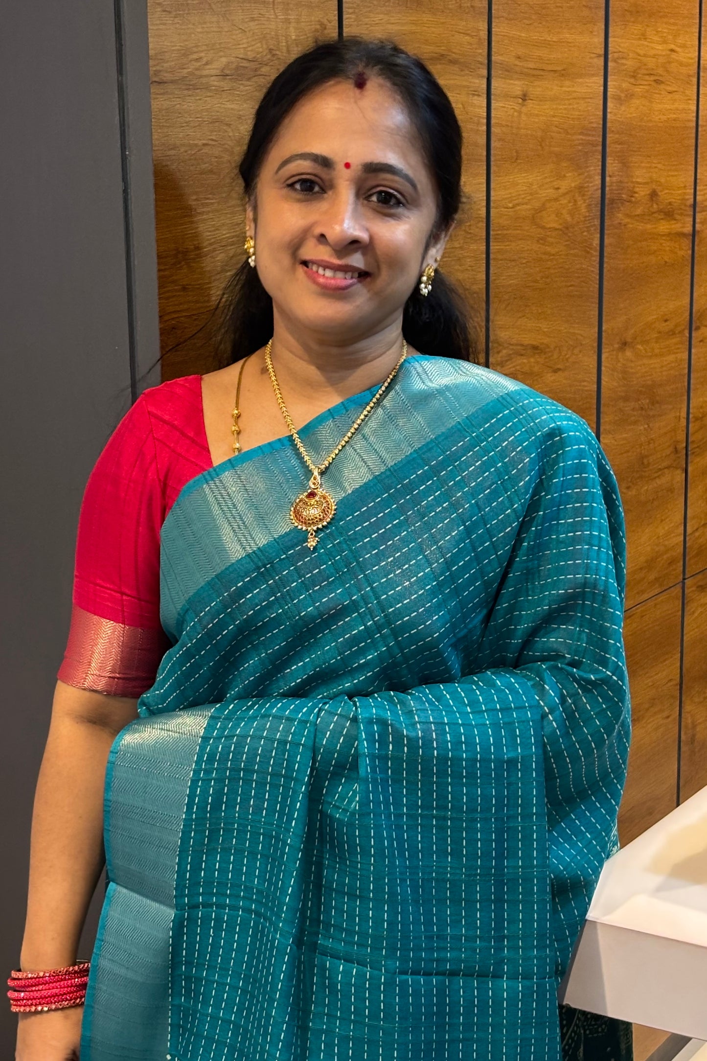 Premium Kotha Silk | Rama Blue | KB05