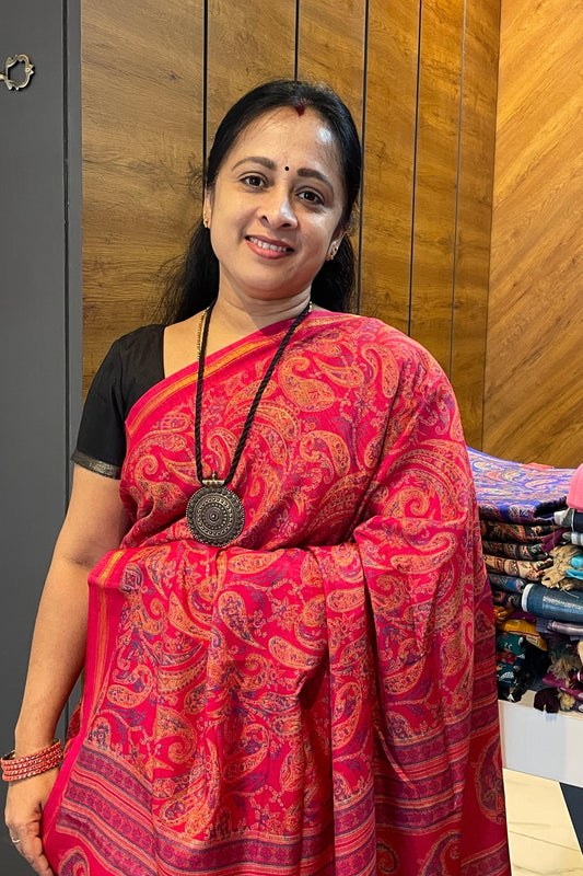 Kalamkari Printed Silk | PPS01 - Manju Boutique