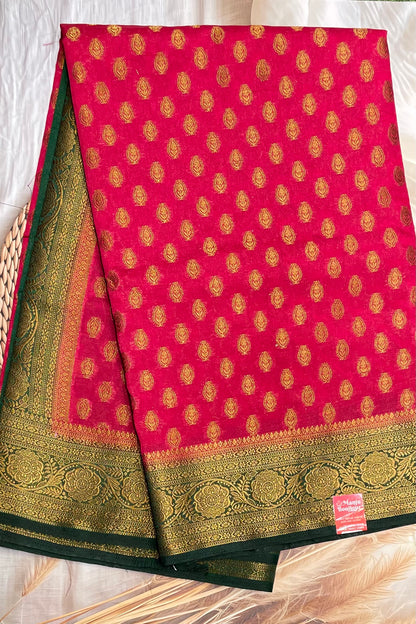 1000 Butta Silk |Kumkum Rose|1K01