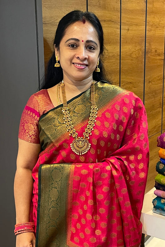 1000 Butta Silk |Kumkum Rose|1K01