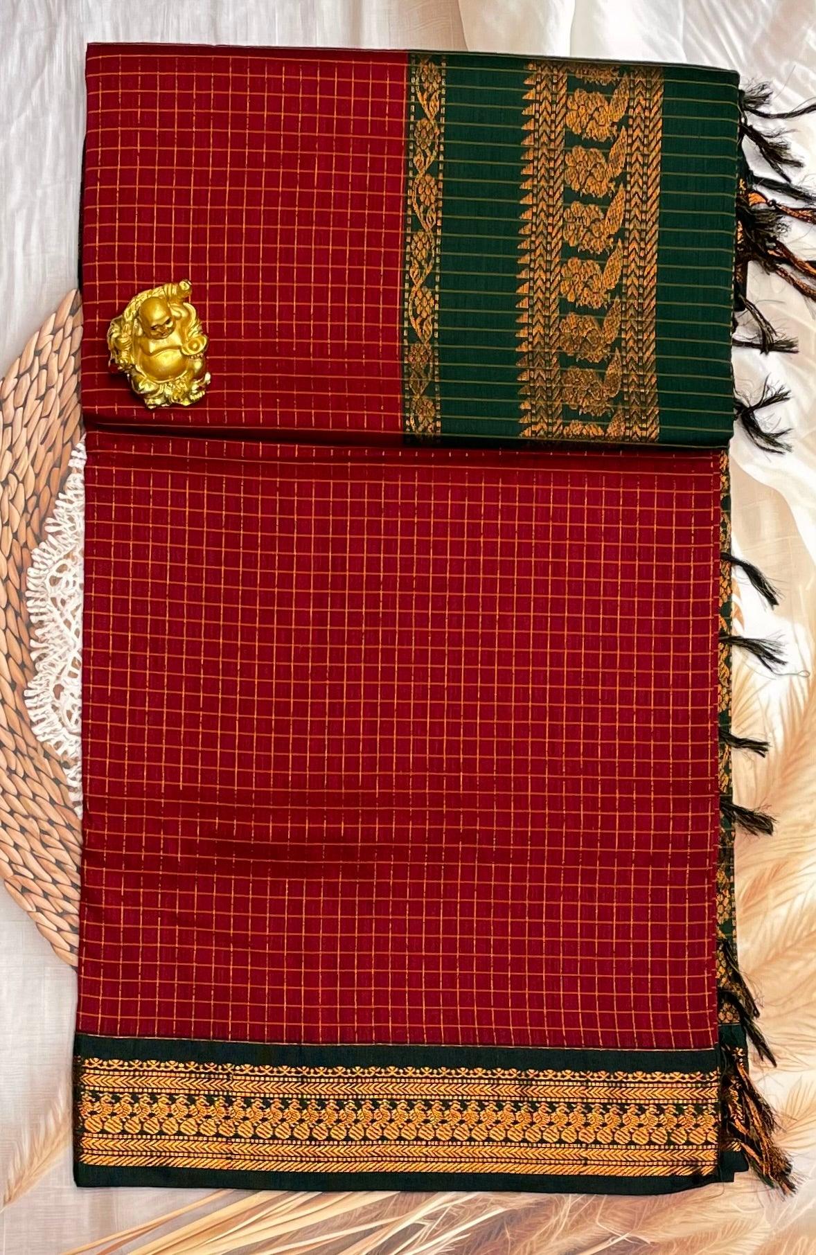 Kalyani Cotton Checks | KCCH12 - Manju Boutique