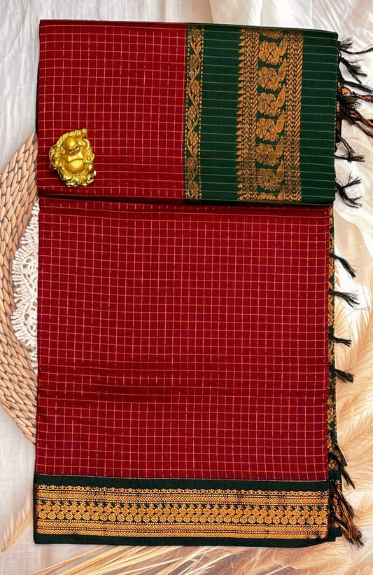Kalyani Cotton Checks | KCCH12 - Manju Boutique