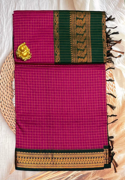 Kalyani Cotton Checks | KCCH14 - Manju Boutique
