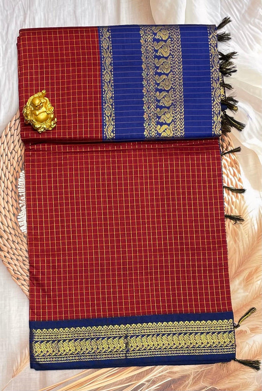 Kalyani Cotton Checks | KCCH19 - Manju Boutique