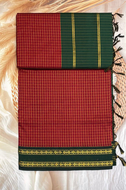 Kalyani Cotton Checks Retta Petta |KCRP05 - Manju Boutique