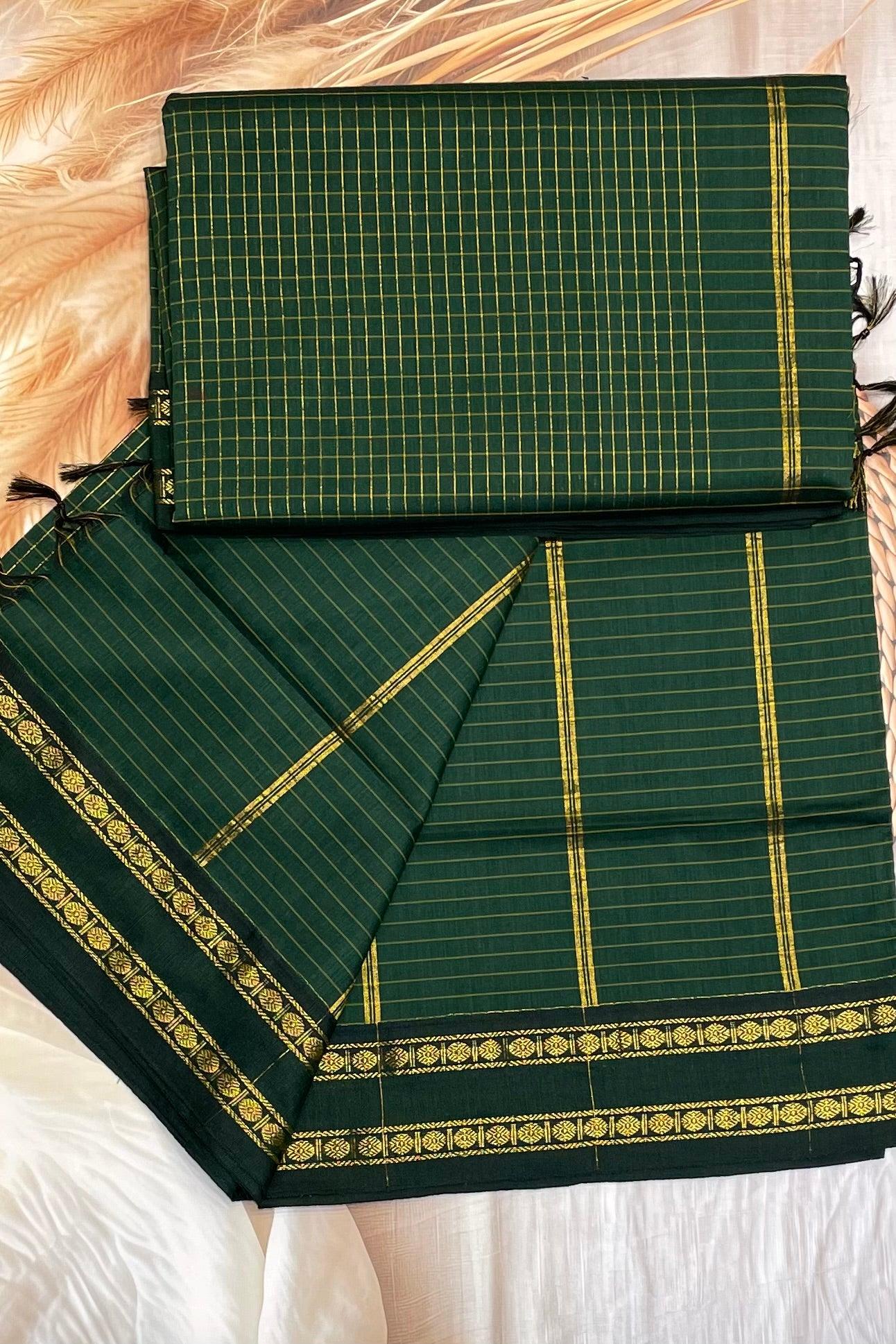 Kalyani Cotton Checks Retta Petta |KCRP06 - Manju Boutique