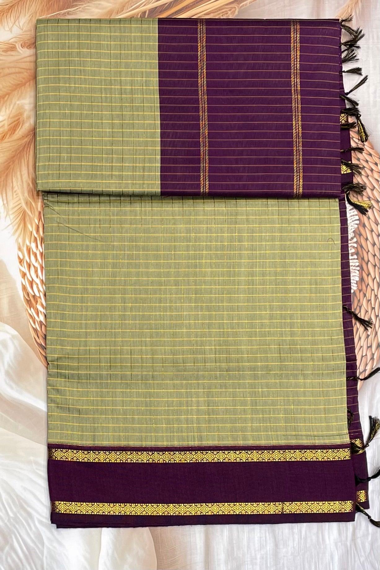 Kalyani Cotton Checks Retta Petta |KCRP04 - Manju Boutique