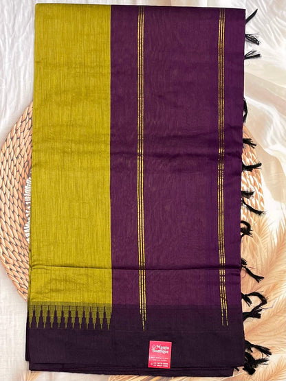 New Gen Kalyani Cotton Tower Border| KCSM09 - Manju Boutique