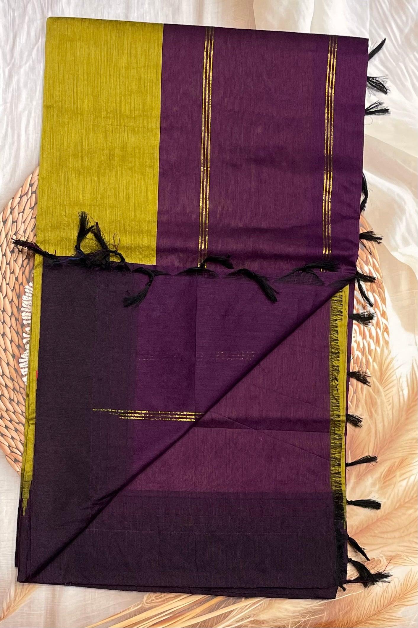 New Gen Kalyani Cotton Tower Border| KCSM09 - Manju Boutique
