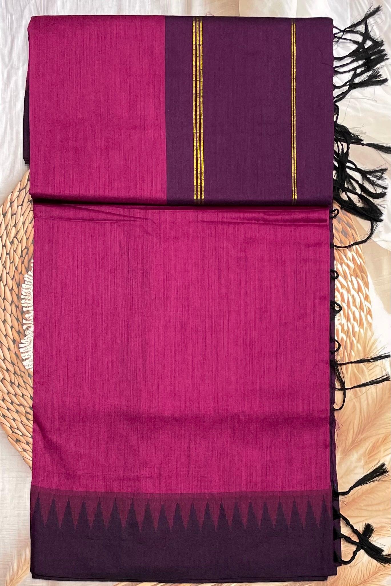 New Gen Kalyani Cotton Tower Border| KCSM06 - Manju Boutique