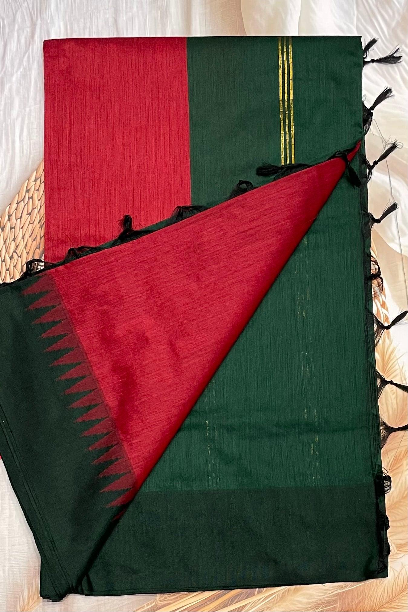New Gen Kalyani Cotton Tower Border| KCSM01 - Manju Boutique