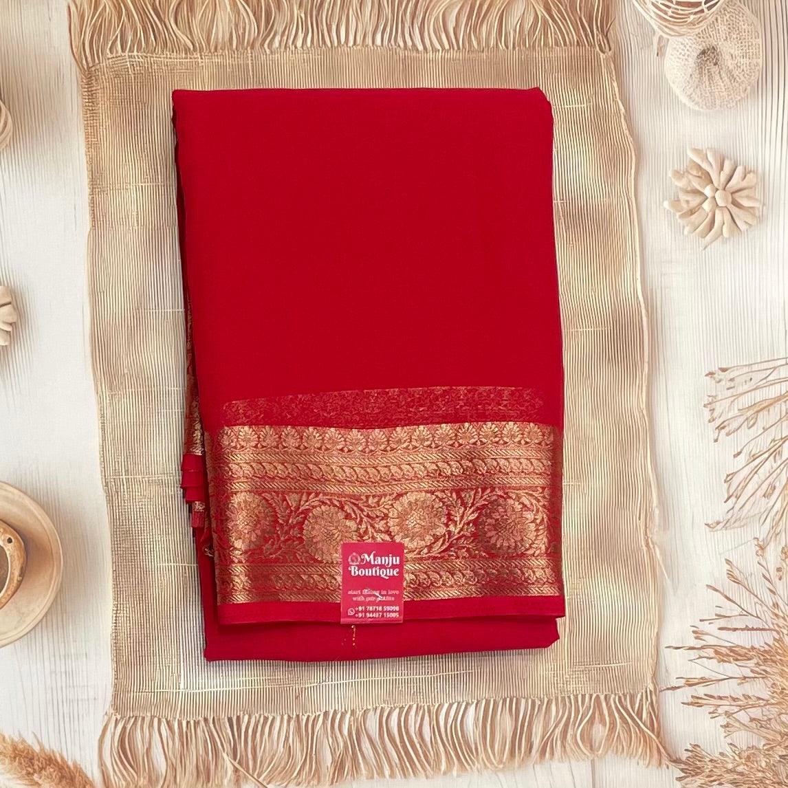 Premium Georgette Saree | MBPG08 - Manju Boutique
