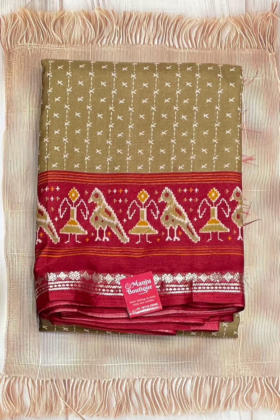 Patola Printed Silk | PS12 - Manju Boutique