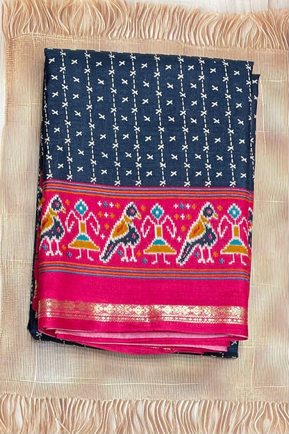 Patola Printed Silk | PS07 - Manju Boutique