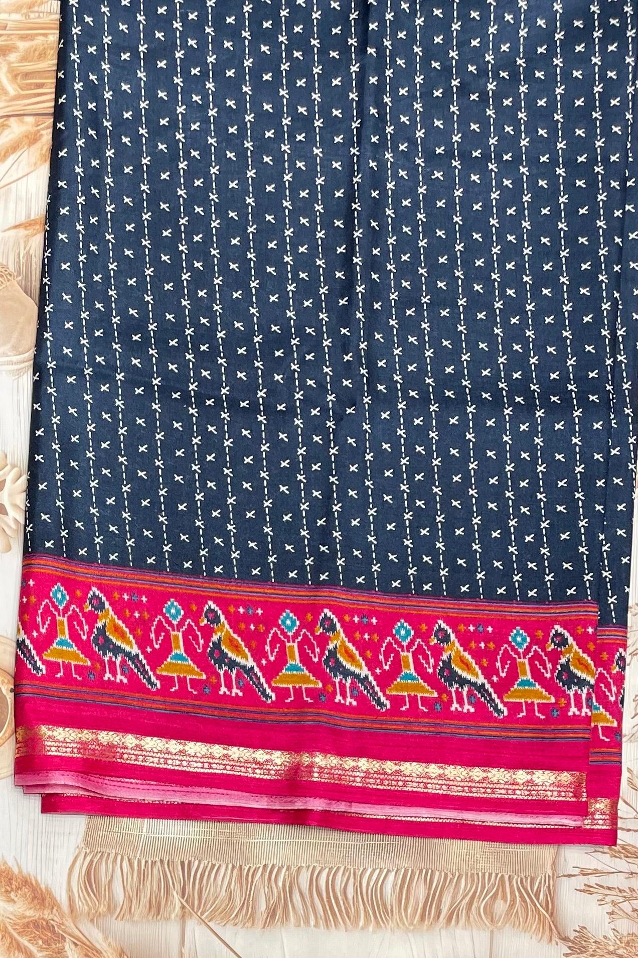 Patola Printed Silk | PS07 - Manju Boutique