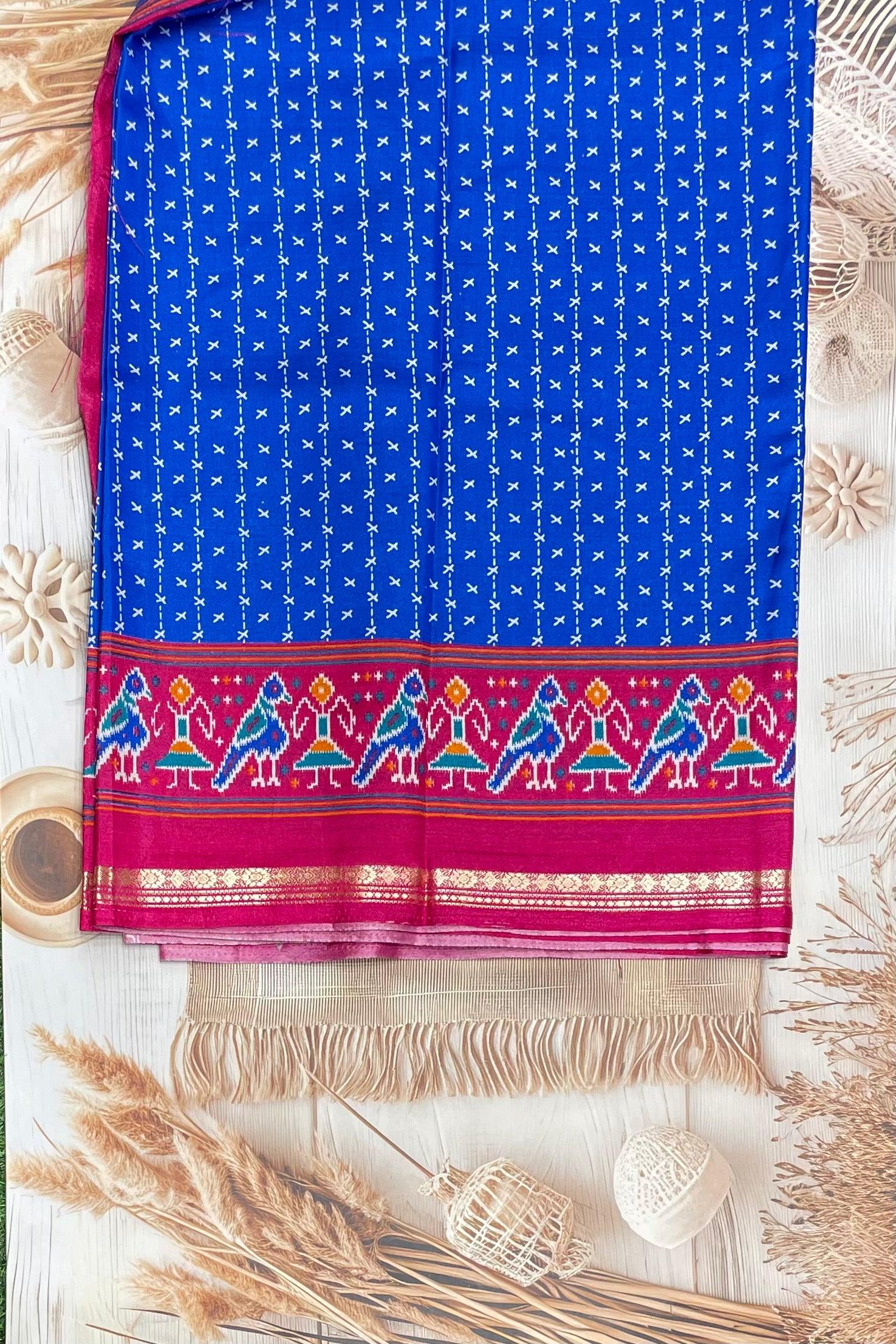 Patola Printed Silk | PS13 - Manju Boutique