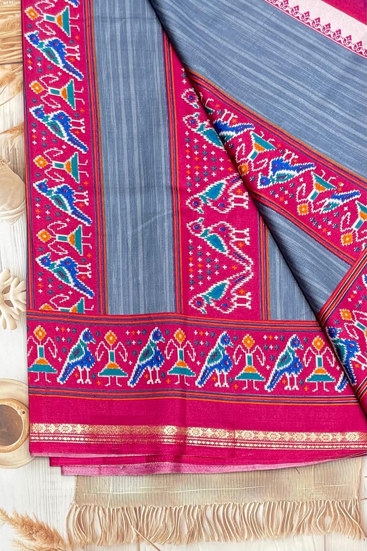 Patola Printed Silk | PS13 - Manju Boutique