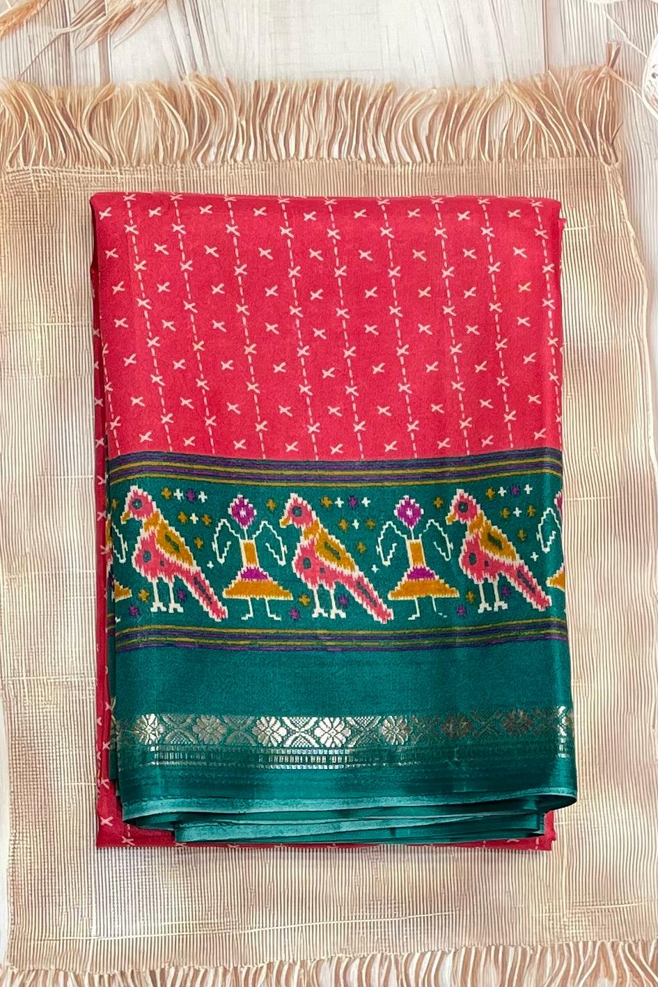 Patola Printed Silk | PS01 - Manju Boutique