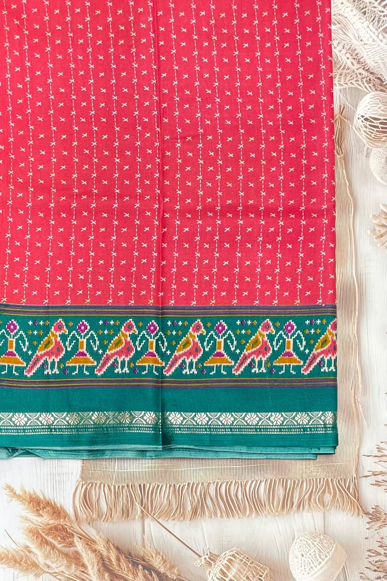 Patola Printed Silk | PS01 - Manju Boutique