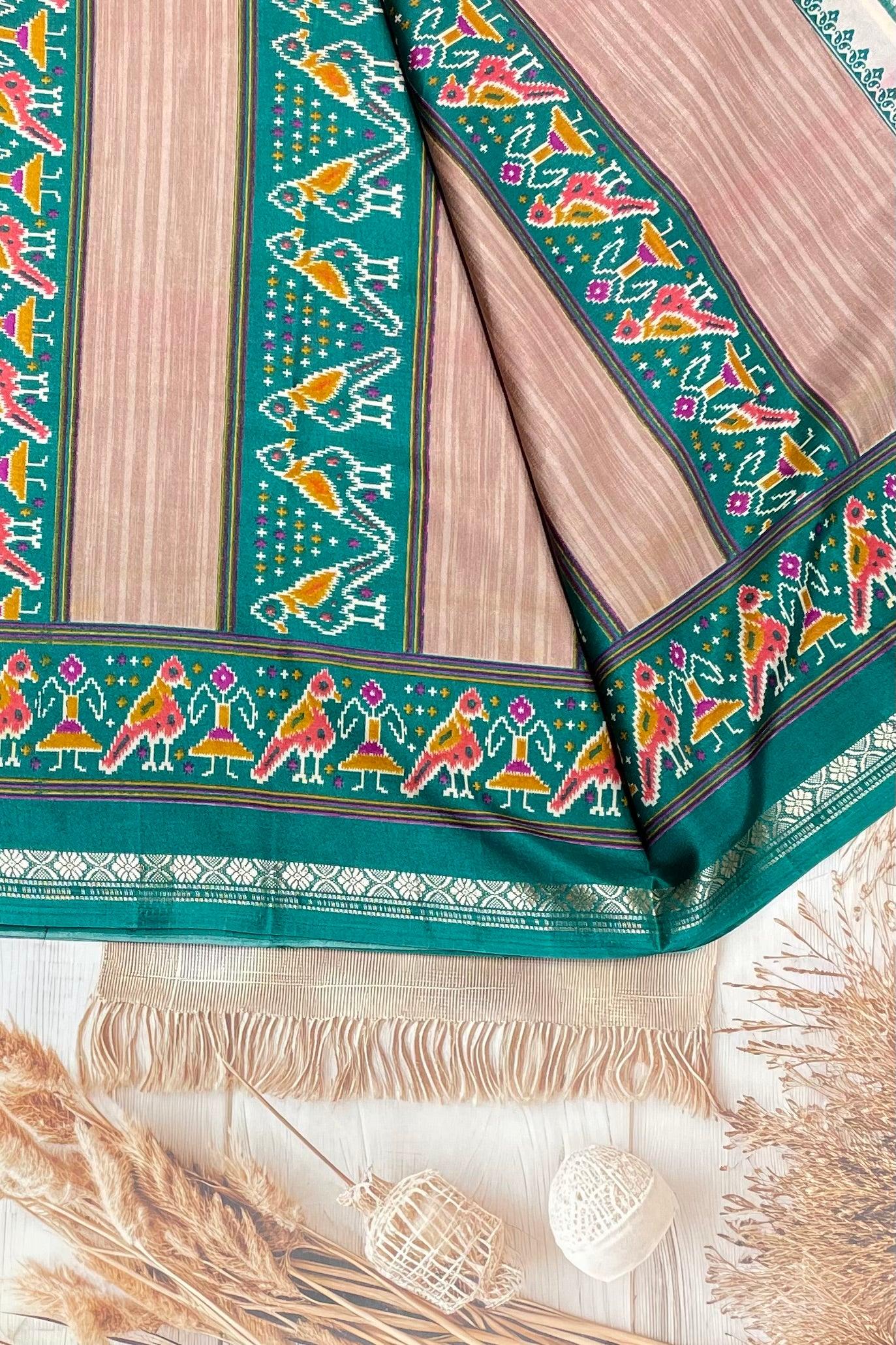 Patola Printed Silk | PS01 - Manju Boutique