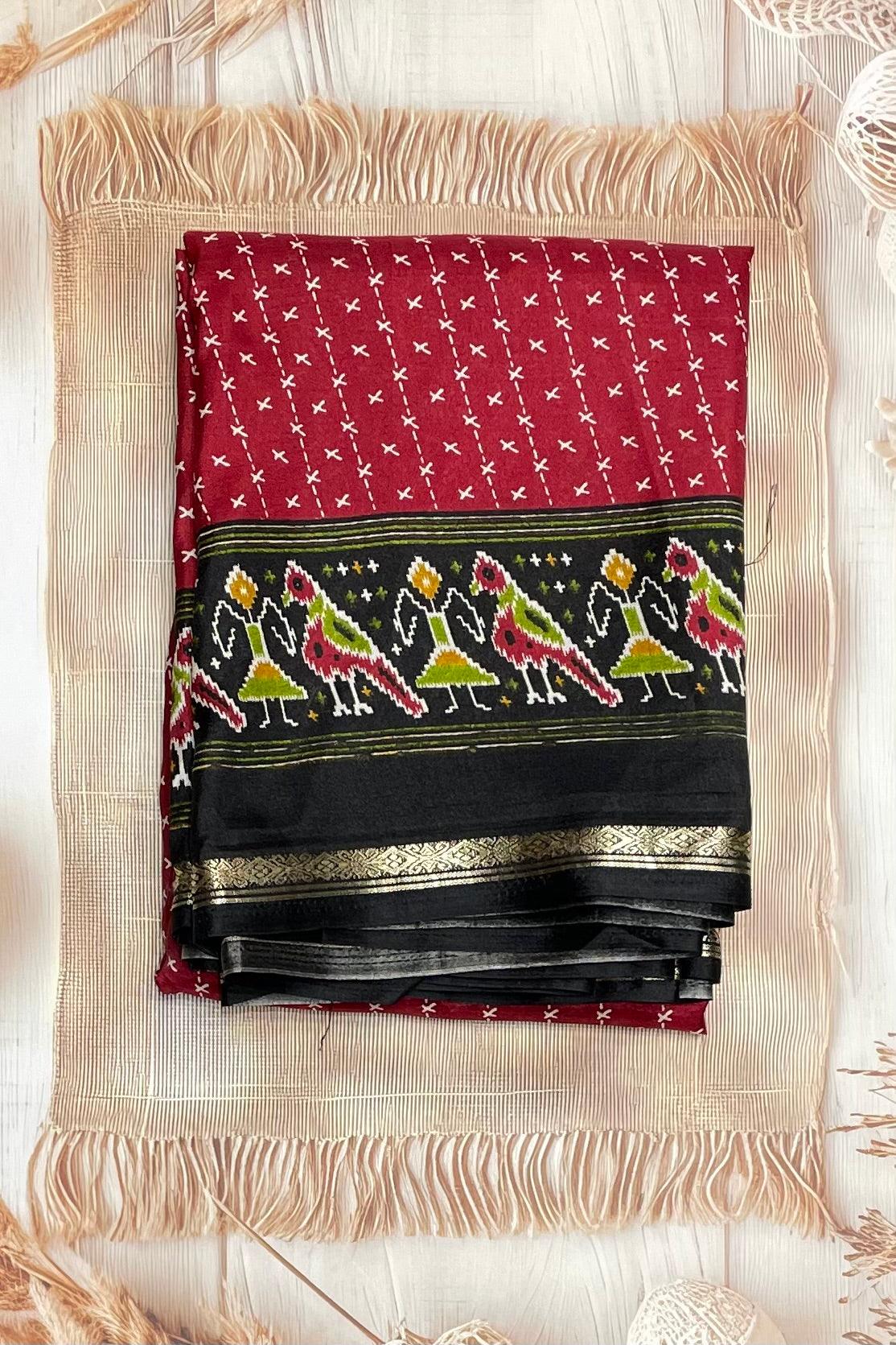 Patola Printed Silk | PS06 - Manju Boutique