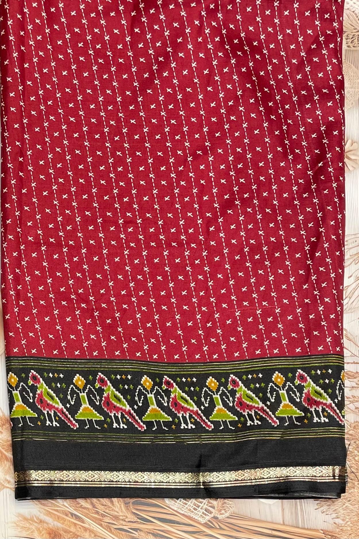 Patola Printed Silk | PS06 - Manju Boutique