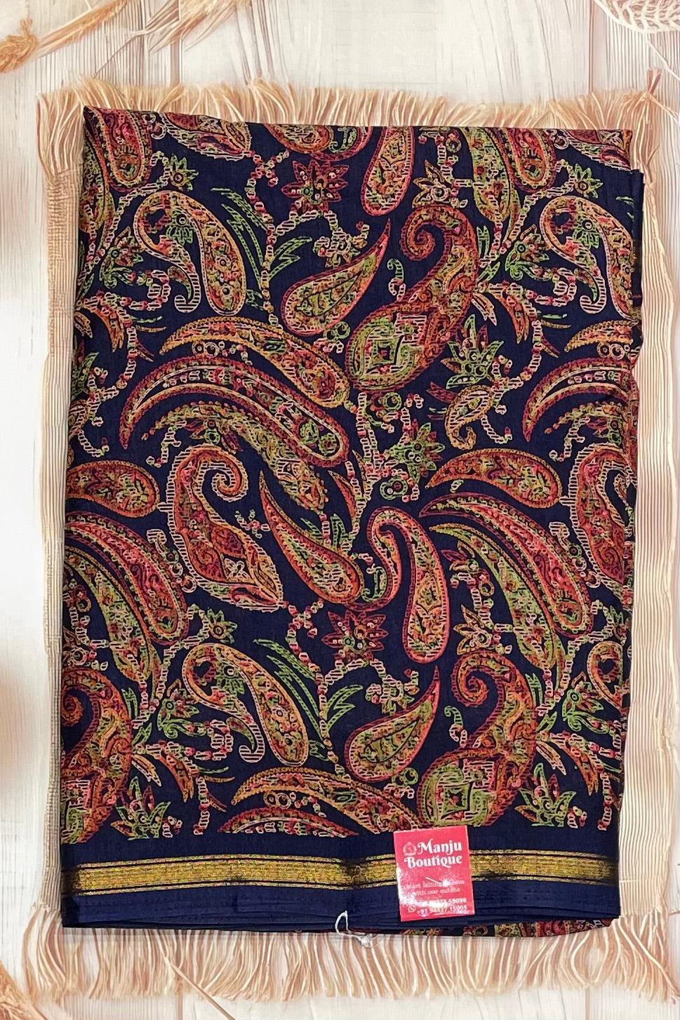 Kalamkari Printed Silk | PPS04 - Manju Boutique